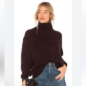 Vince Burgundy Turtleneck Sweater